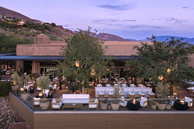 Structural steel at the Flying V, Loews Ventana Canyon, Tucson AZ
