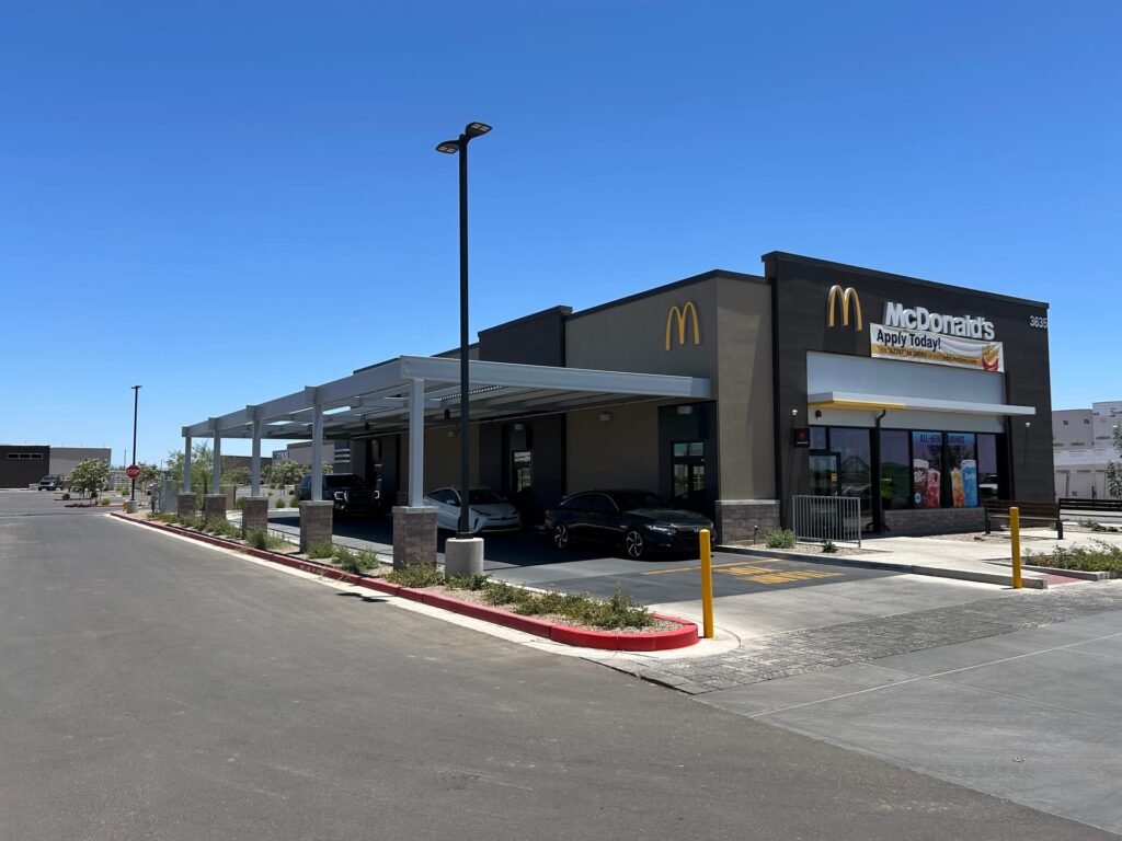 Steel-framed McDonald's restaurant, Mesa AZ
