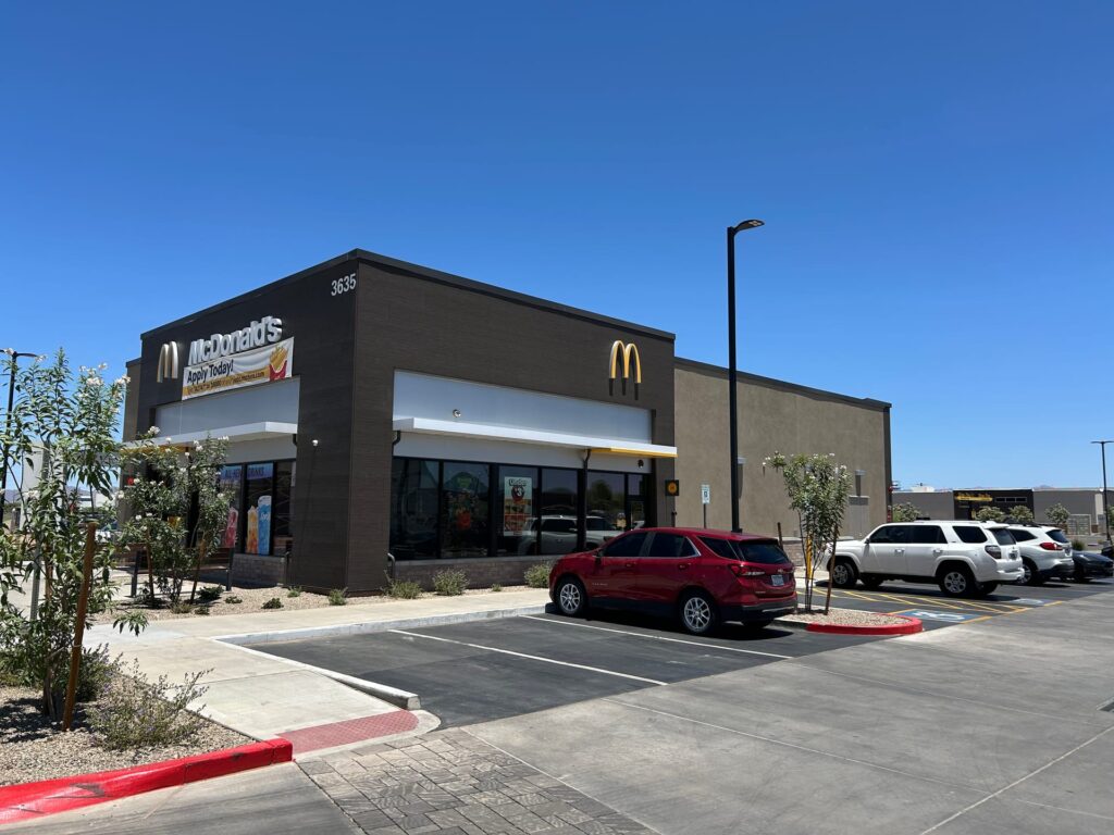 Completed McDonald's restaurant exterior, Mesa AZ